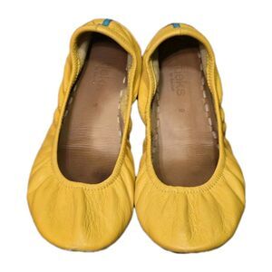 Tieks by Gavrieli Women’s 9 Yellow Mustard Leather Ballet Flats travel comfort